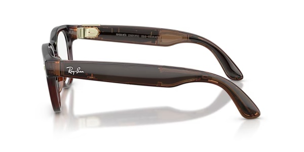 Ray‑Ban Meta Scriber Optics Gen 2 RW7002 8532 Shiny Transparent Umber, 49–22