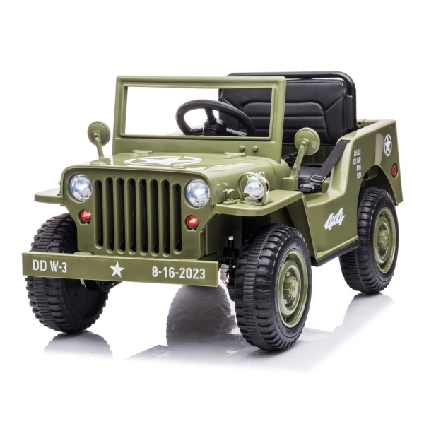 Детский электромобиль Джип Jeep Willys Mini 2628 Оливковый
