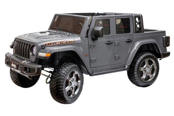 Детский электромобиль Джип Jeep Rubicon 6768R Серый