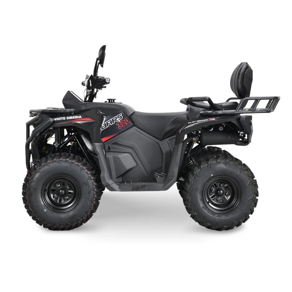 Чёрный WHITE SIBERIA BARS 320CC PRO целиком, вид спереди