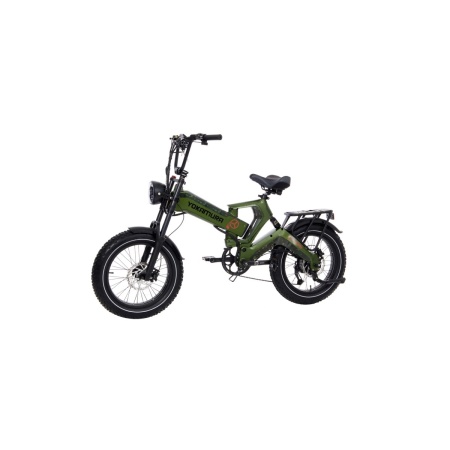 Электровелосипед Yokamura Apache 48V 20Ah Military Green — вид слева