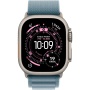 Apple Watch Ultra 3 GPS + Cellular 49mm Natural Titanium Case with Light Blue Alpine Loop - Medium (MEWM4)