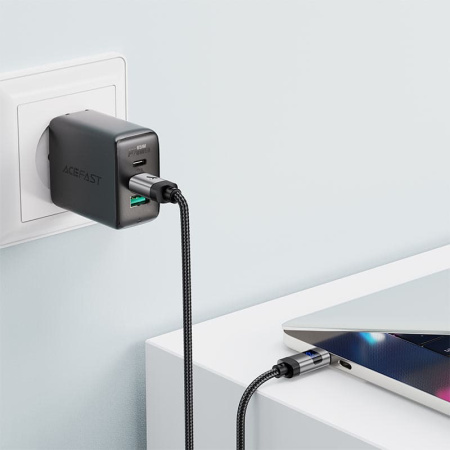 Кабель AceFast Usb-c to Usb-C 60W C15-03 Black