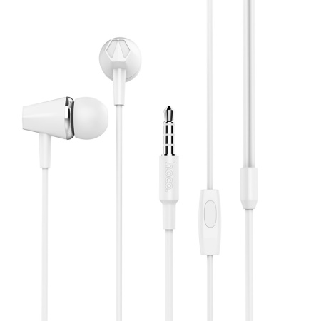 Проводные наушники Hoco M34 honor, Jack 3.5mm, 1.2 м, белый