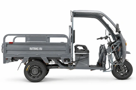 Грузовой электротрицикл Rutrike Вектор Кабина 1500 60V1200W (Серый) — ракурс