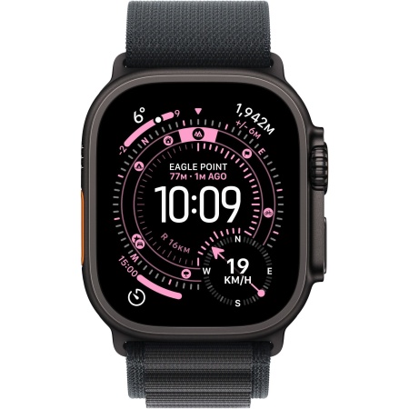 Apple Watch Ultra 3 GPS + Cellular 49mm Black Titanium Case with Black Alpine Loop - Small (MF0Q4) (США)