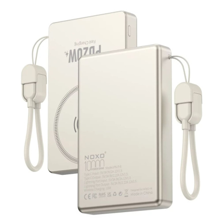 Внешний аккумулятор Noxo 10000mAh PD 20W Wireless Magnetic PN-P-6 Gold