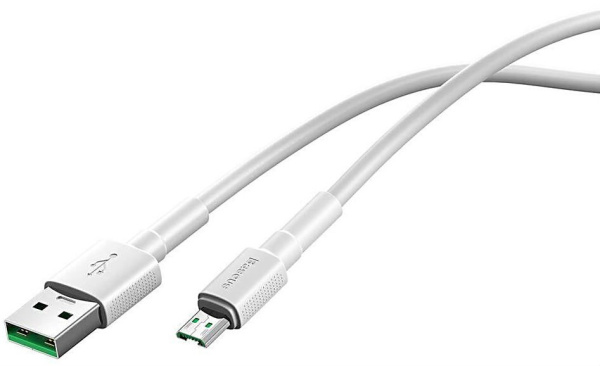 Кабель USB BASEUS Mini White USB - MicroUSB 4А 1м Белый (CAMSW-D02)