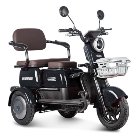Электротрицикл Rutrike Gelbert Sun 48V/60V 650Вт (Черный-3056)