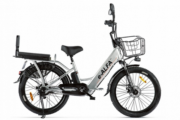 Электровелосипед GREEN CITY e-ALFA Fat (Серебристый-2161)