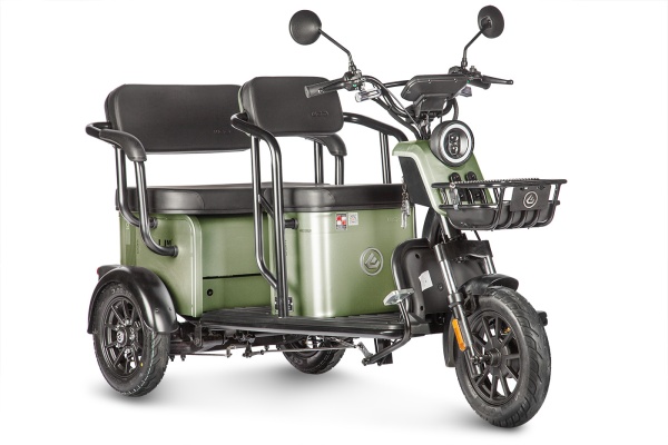 Электротрицикл Wanshida UM+ 60V 1000Вт (Зеленый-3099)