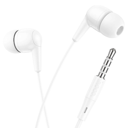 Проводные наушники Hoco M97 Enjoy, Jack 3.5mm, 1.2 м, белый