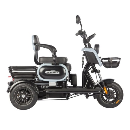 Электротрицикл Wanshida UN MOTO 60V 650Вт (Черно-синий-3103)