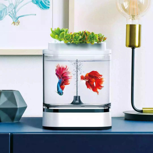 Акваферма Xiaomi Geometry Mini Lazy Fish Tank Pro C300