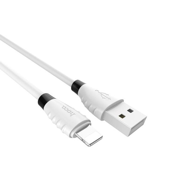 Кабель HOCO X27 Fast Charge Data Cable USB - Lightning 2.4A, 1.2m (White)