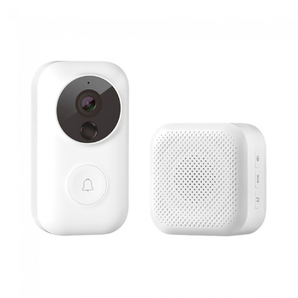 Умный дверной видеозвонок домофон Xiaomi Zero Smart Video Doorbell Suit белый FJ01MLTZ