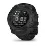 Garmin Instinct 3 Solar Tactical 50 мм — основной ракурс чёрного корпуса с чёрным ремешком