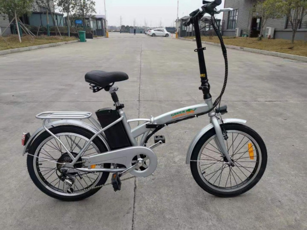 Электровелосипед GreenCamel Соло (R20 350W 36V 10Ah) складной Серебристый