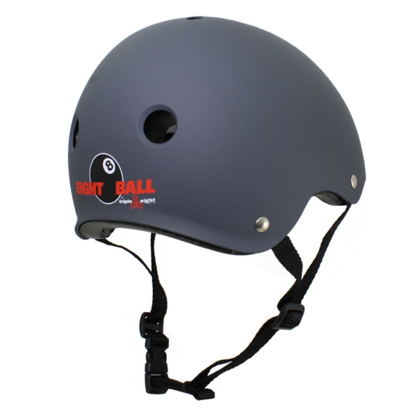Шлем защитный Eight Ball Gun Matte (14+) - серый