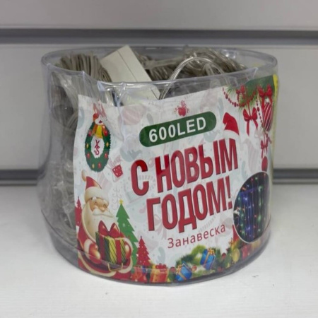 Гирлянда Штора, 3х3 метра, белый