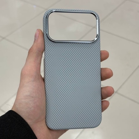 Чехол Mobikas Armor Grid Kevlar IPhone 17 Pro Max Light Gray