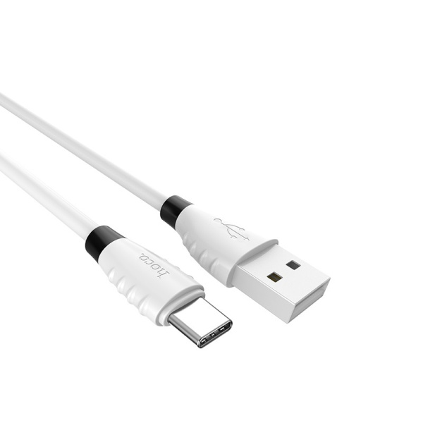 Кабель HOCO X27 Fast Charge Data Cable USB - Type-C 3A, 1.2m (White)