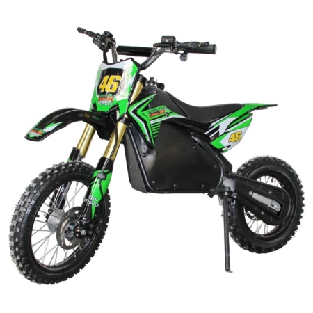 Электропитбайк GreenCamel Питбайк (DB500 48V 1500W R14/R12) Зеленый