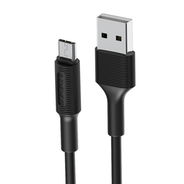 Кабель USB BOROFONE BX1 EzSync, USB-MicroUSB, 1m, черный