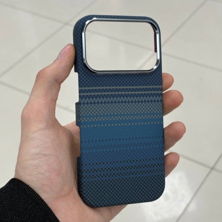 Чехол Mobikas Armor Grid Kevlar IPhone 17 Pro Blue Pixel