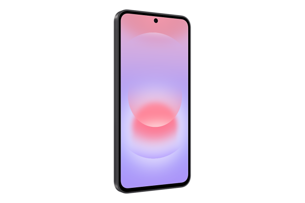 Смартфон Samsung Galaxy A37 8/256Gb Awesome Charcoal, чёрный — на белом фоне