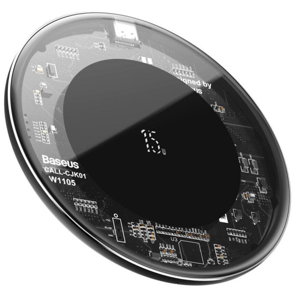 Беспроводное зарядное устройство BASEUS Simple, 2A, 15W (WXJK-BA02) прозрачный, для Type-C