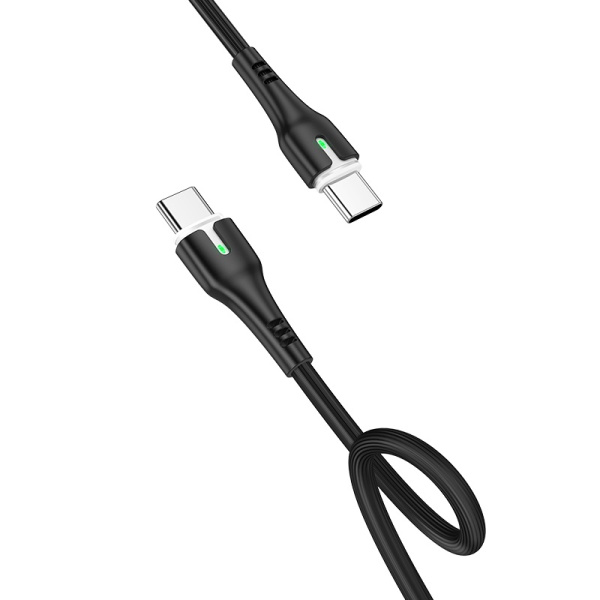 Кабель USB-C Hoco X45 Surplus 1,8 м (Type-C - Type-C, 3A) Black