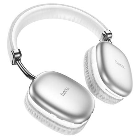 Беспроводные наушники накладные Hoco W35, Bluetooth, 400 мАч, серебристый