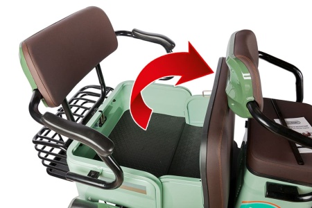 Электротрицикл Rutrike Gelbert Kang 48V/60V 800Вт (Зеленый-3042)
