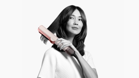Выпрямитель для волос Dyson Airstrait HT01 (Amber Silk) (ОАЭ) — дополнительный ракурс 4 на белом фоне