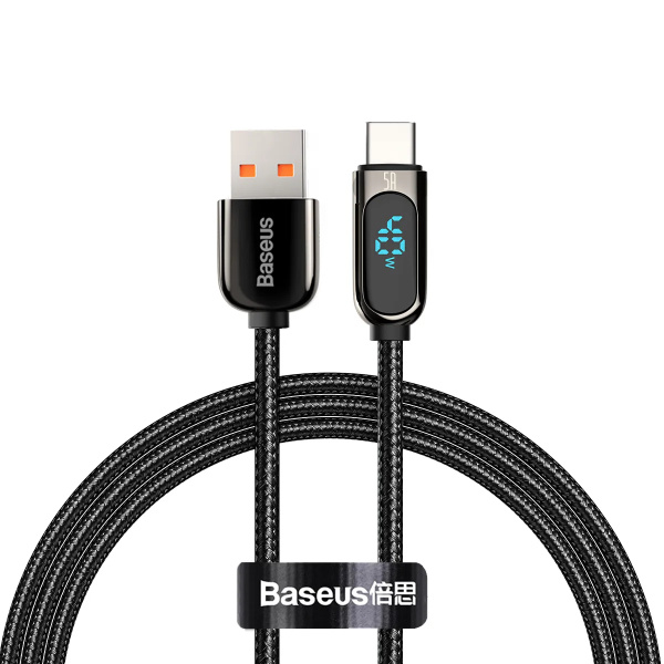 Кабель Baseus Display Fast Charging 40W USB - Type-C 5A 1м (CATSK-01)