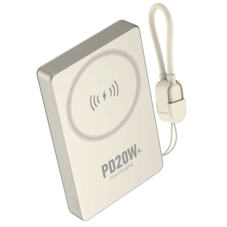 Внешний аккумулятор Noxo 10000mAh PD 20W Wireless Magnetic PN-P-6 Gold