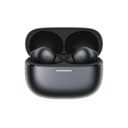 REDMI Buds 8 Pro Obsidian Black — вид спереди на белом фоне