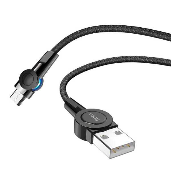 Кабель USB Hoco S8 Magnetic USB - MicroUSB 1.2м 2.4А черный