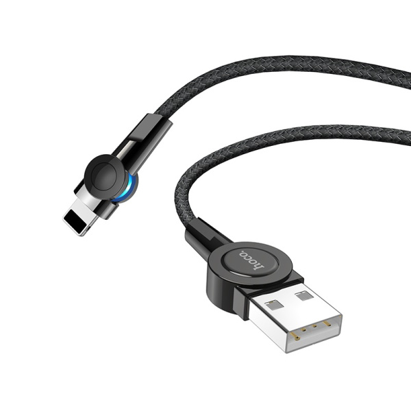 Кабель USB Hoco S8 Magnetic USB - Lightning 1.2м 2.4А черный