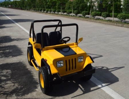 Электромобиль GreenCamel Jeep (60V 1500W R8 Дифференциал, 2 gear) желтый