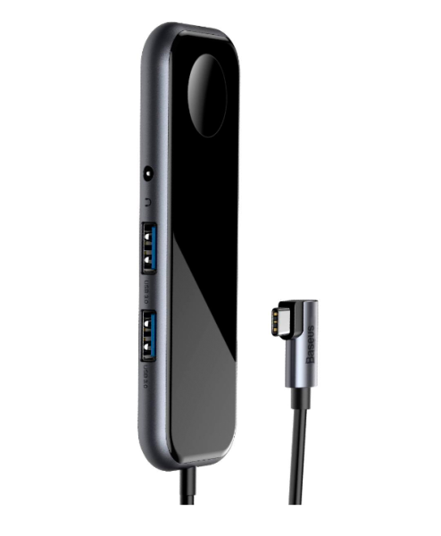 USB-концентратор Baseus Mirror Series Multifunctional Wireless Charger USB-C CAHUB-AZ0G (Black)