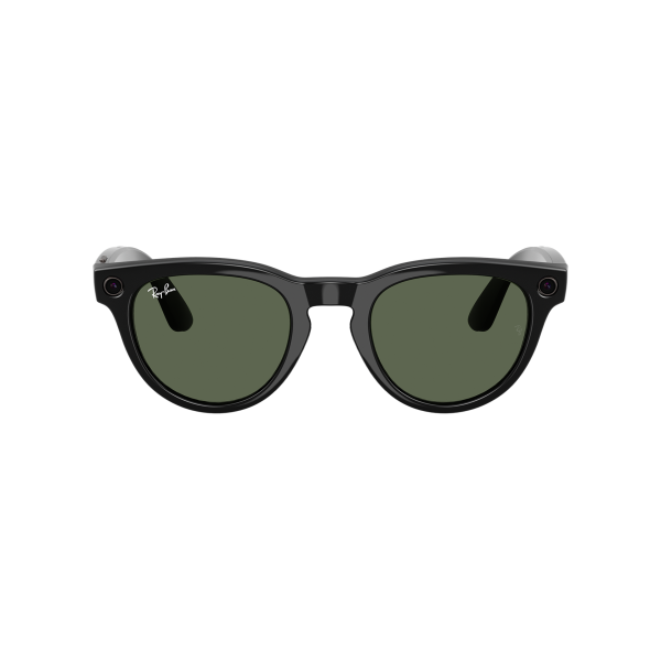 Ray‑Ban Meta Headliner Gen 2 RW4013F 601/71 Shiny Black / G-15 Green, Low Bridge Fit 51–23