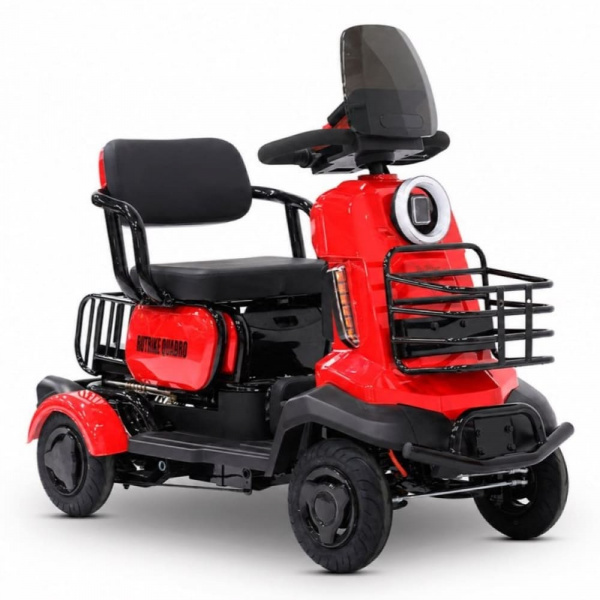 Электроскутер четырехколесный Rutrike Квадро (Красный-3264)