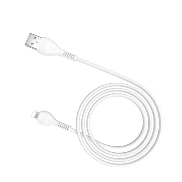 Кабель USB HOCO X37 Cool, USB - Lightning, 2.4А, 1 м, белый