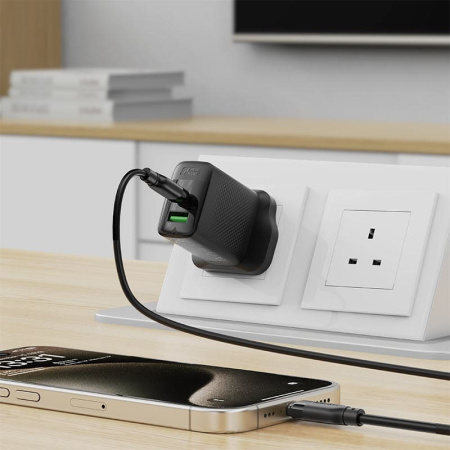 Кабель AceFast Usb-c to Usb-C 60W C16-03 Black