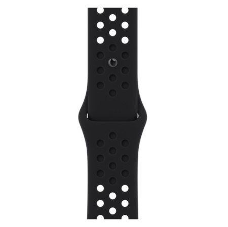 Apple Watch Nike SE (2022), 44 мм корпус из алюминия цвета «сияющая звезда», спортивный ремешок Nike цвета «Black/Black»