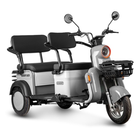 Электротрицикл Rutrike Gelbert Beta 48V/60V 800Вт (Серебристо-белый-3032)