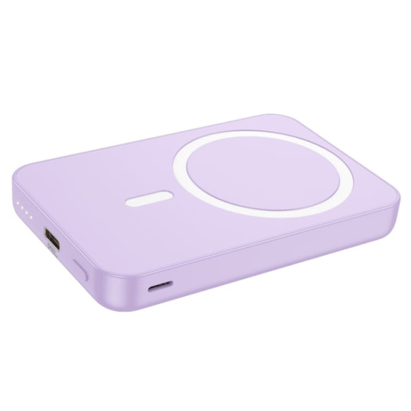 Внешний аккумулятор с MagSafe Hoco J109 5000mAh Фиолетовый
