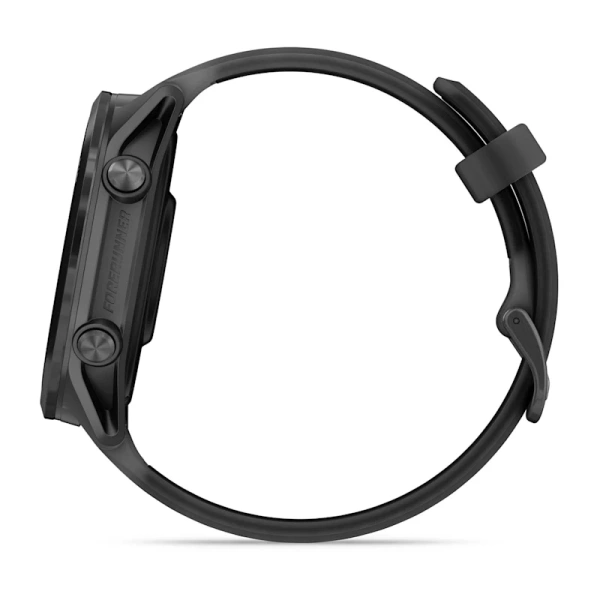 Спортивные часы Garmin Forerunner 570 47 мм, безель Slate Grey, ремешок полупрозрачный чёрный/чёрный (010-02971-00)